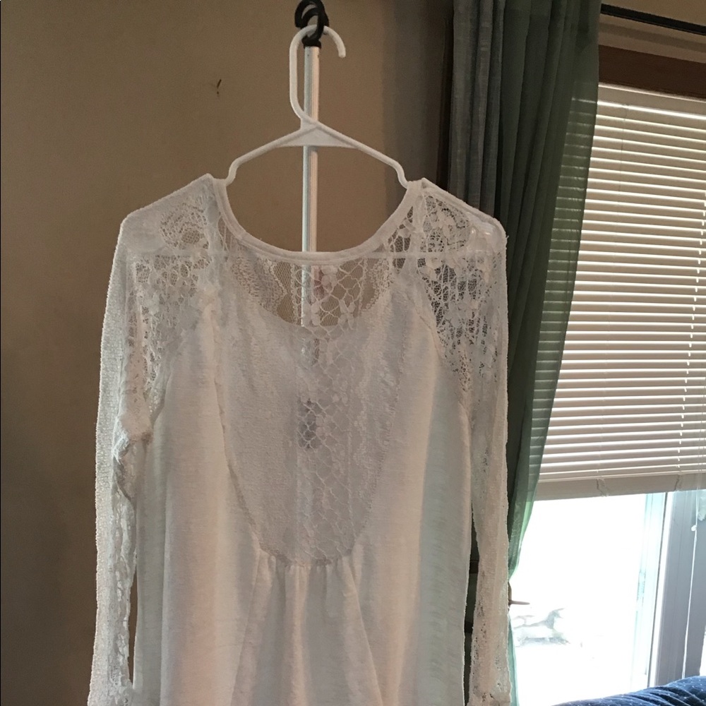 White Lacy Blouse/shirt